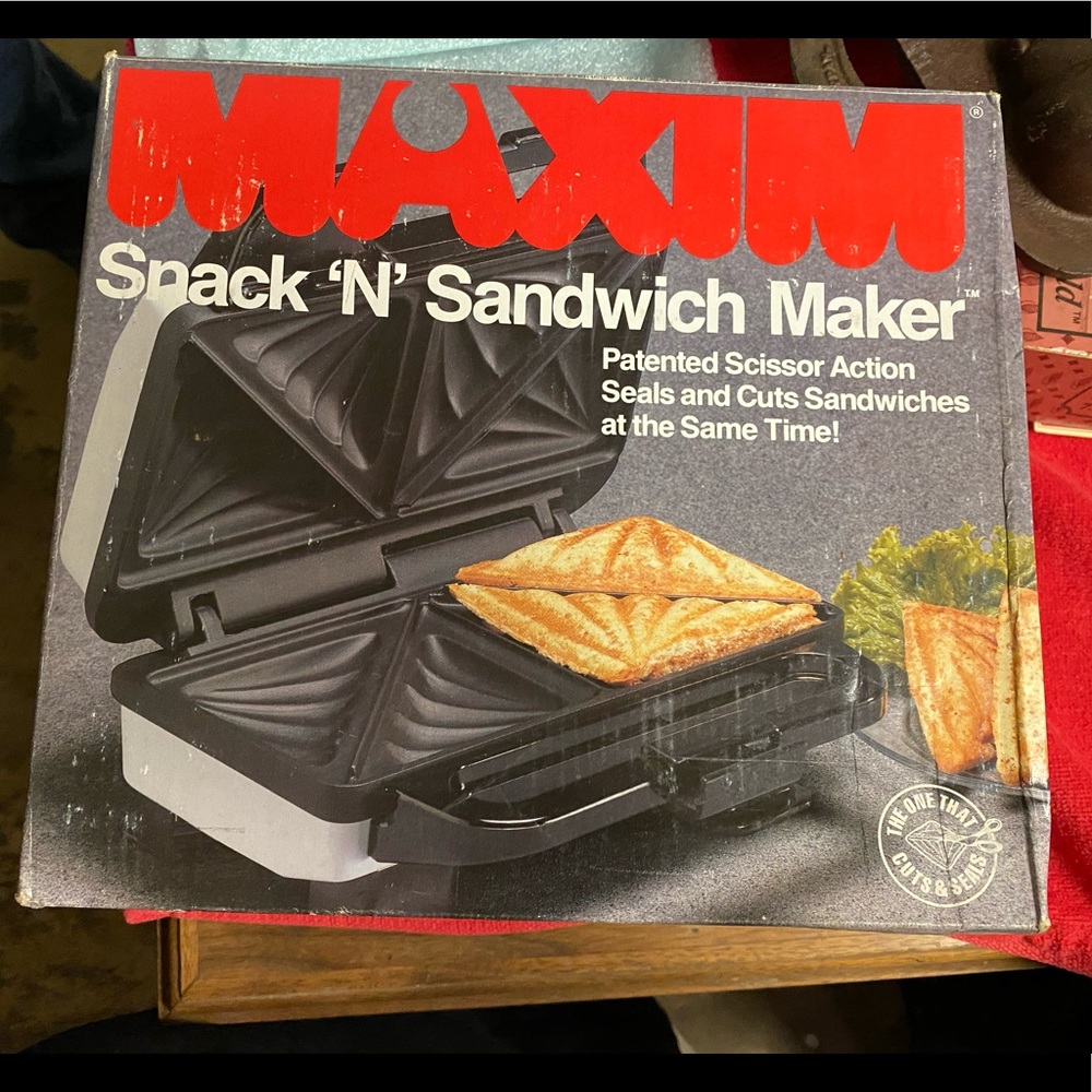 Vintage Maxim Snack ‘n’ Sandwich Maker